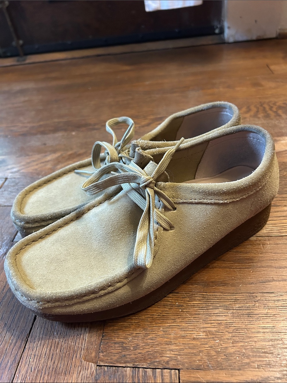 Kid’s Clark’s Wallabee’s Tan Suede
